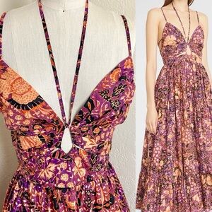 Ulla Johnson Phoebe Blackcurrant Halter Dress